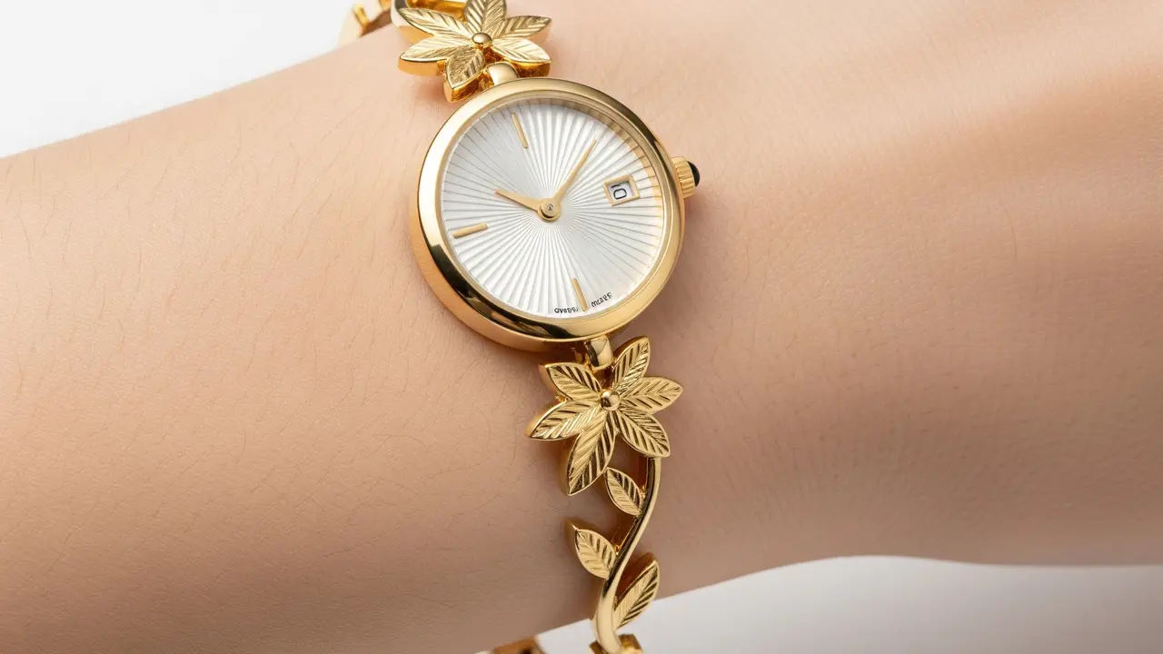 9 Model Gelang Emas Jam Tangan untuk Tangan Kurus, Tampil Elegan