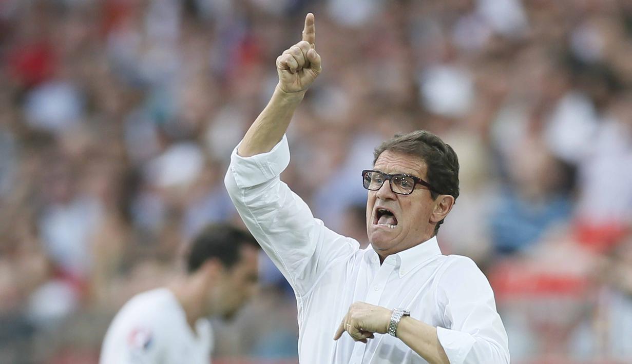Fabio Capello termasuk jajaran pelatih top dan juga melatih dua kali di klub yang sama, yaitu AC Milan dan Real Madrid. (EPA/Yuri Kochetkov)