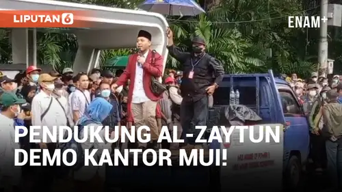 VIDEO: Kantor MUI Pusat Didemo Pendukung Ponpes Al-Zaytun