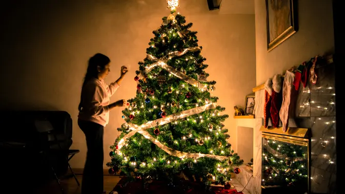 Ilustrasi pohon Natal. (Unsplash/arunkuchibhotla)