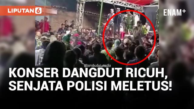 Satu Orang Meninggal Dunia Usai Senjata Polisi Meletus di Acara Dangdut