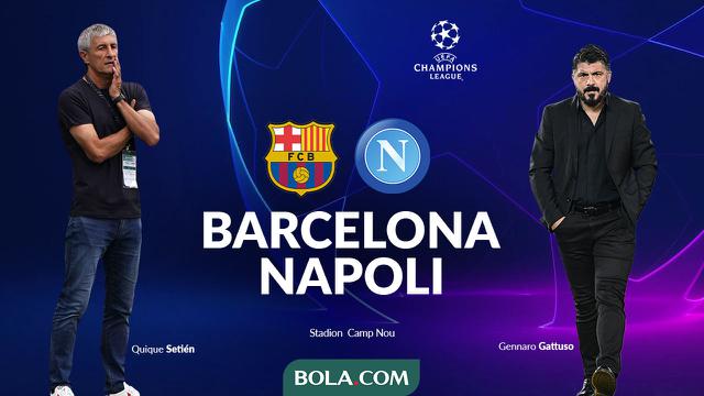 Liga Champions - Barcelona Vs Napoli - Head to Head
