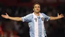 Dirinya berhasil mencetak sebanyak 25 gol untuk tim Tango. (AFP/Maxi Failla)