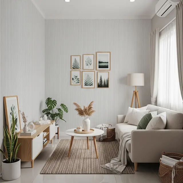 9 Ide Desain Dinding PVC Ruang Tamu, Interior Terlihat Lebih Modern dan Estetik