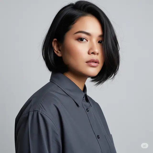 7 Potongan Rambut Pendek Tanpa Catok Wajah Bulat yang Menawan: Agar Terlihat Tirus