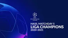 Berita motion grafis hasil Liga Champions matchday ke-5. Shakhtar Donetsk kalahkan Real Madrid dengan skor 2-0.