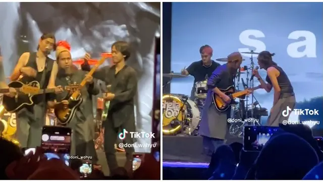 6 Momen Reuni Sheila On 7 Bareng Sakti di Konser Yogyakarta, Bikin Penonton Terharu