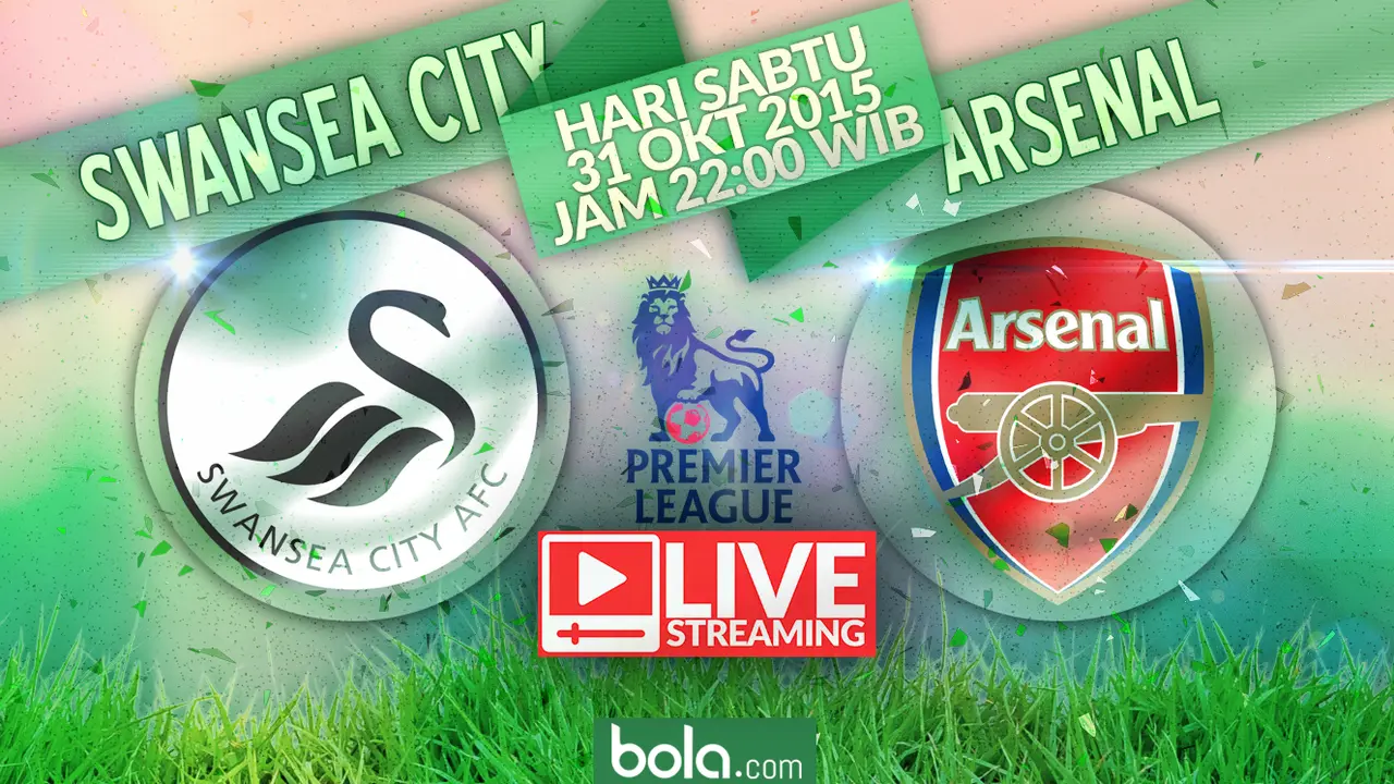 Swansea City vs Arsenal (Bola.com/Samsul Hadi)