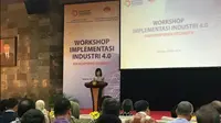 Workshop implementasi industri 4.0 pada Selasa 14 Mei 2019 (Foto:Liputan6.com/Septian Deny)