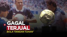 Berita Video, Bola dari Gol Tangan Tuhan Diego Maradona Gagal Terjual pada Rabu (16/11/2022)