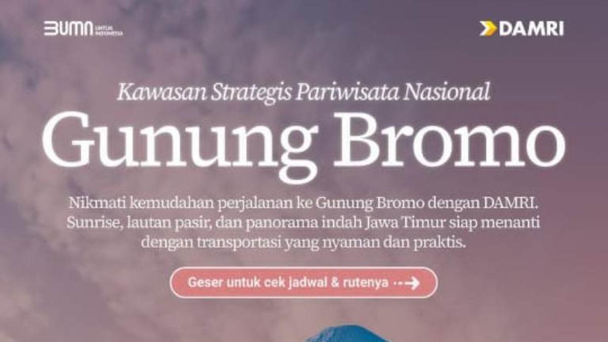 Liburan ke Bromo Bisa Lebih Simpel dengan Naik Mobil Damri, Simak Jadwalnya