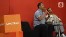 Mengusung tema “The Power of Visual Storytelling in Digital Journalism,” Liputan6 Connect mengajak para mahasiswa untuk memahami bagaimana kekuatan visual dapat dimanfaatkan dalam menyampaikan informasi secara efektif, menarik, dan relevan di tengah lanskap media digital yang terus berkembang. Tampak dalam foto, Jurnalis Liputan6.com, Teddy Tri Setio Berty (kiri) bersama Program Director KapanLagi Youniverse, Roky Marcelino, saat memberi materi bertema “The Power of Visual Storytelling in Digital Journalism,” dalam program Liputan6 Connect di Aula Lantai 3 Kampus Trisakti School of Multimedia, Jakarta Timur, pada Kamis 2 April 2026. (Liputan6.com/Helmi Fithriansyah)