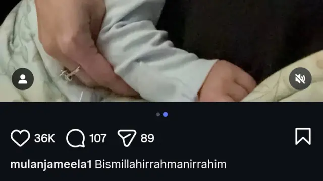 Potret Siti Aminah, anak angkat Ahmad Dhani - Mulan Jameela. (Instagram/ mulanjameela1)