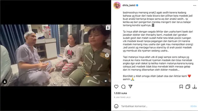 Aldila Jelita Beber Perkembangan Penglihatan Indra Bekti yang Bermasalah: Sudah Bisa Menebak Angka dari Jarak Dekat