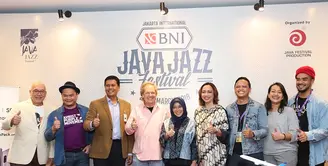 Banyak musisi akan tampil dalam pagelaran Java Jazz Festival (JJF) 2018. Selain diramaikan musisi profesional, perhelatan itu juga diramaikan oleh band bentukan para menteri Kabinet Kerja Jokowi, Elek Yo Band. (Bambang E. Ros/Bintang.com)