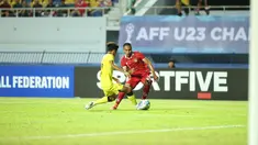 Pertandingan Timnas Indonesia U-23 saat menghadapi Malaysia U-23 pada laga pertama Piala AFF U-23 di Rayong Province Stadium, Thailand, Jumat (18/8/2023). (FOTO: Dok. PSSI)