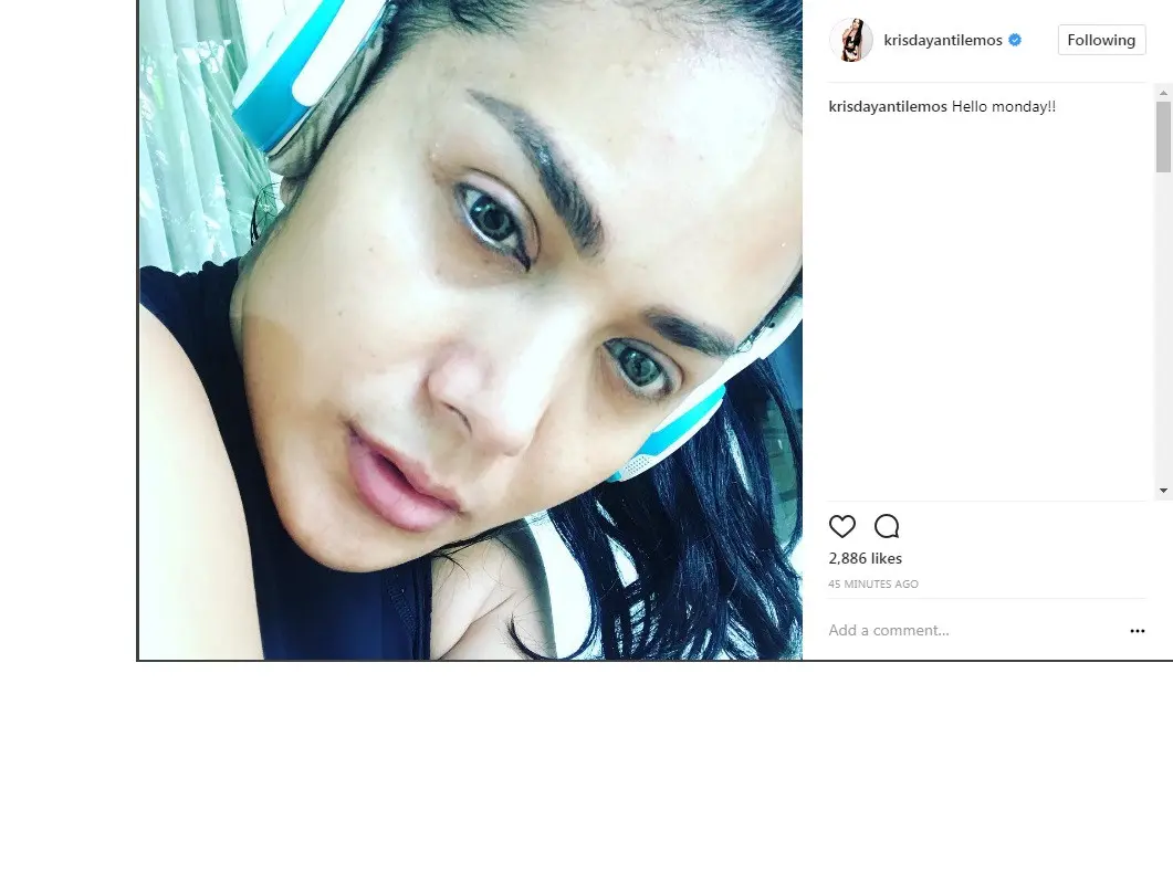 Berolahraga, Krisdayanti tak kenakan make up (Foto: Instagram)