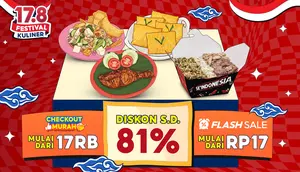 17.8 Festival Kuliner ShopeeFood, Pelanggan Dimanjakan Beragam Promo Merchant Lokal