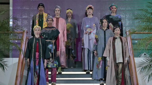 Sentuhan Makassar pada Busana Ramadan ala Mel Ahyar 