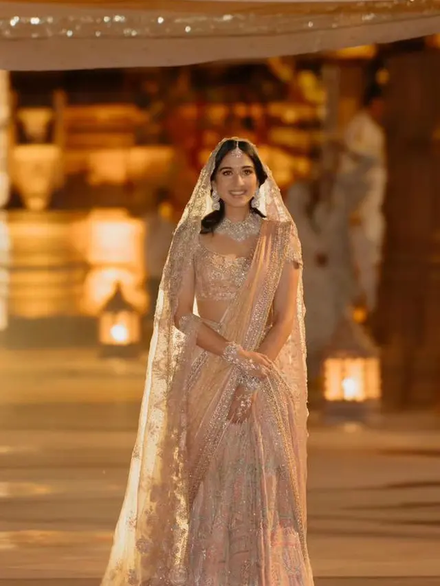 Detail Busana Sari khas Tradisi India yang Dikenakan Radhika Merchant. [@taruntahiliani/@josephradhik/@storiesbyjosephradhik]