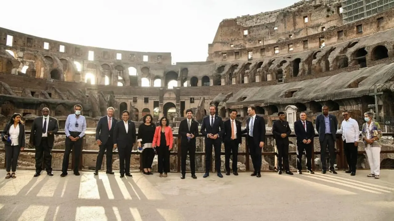 Pertemuan Menteri Kesehatan (HMM) G20 diadakan di Roma, Italia dari 5 September hingga 6 September 2021. (Foto: Facebook/Ong Ye Kung)