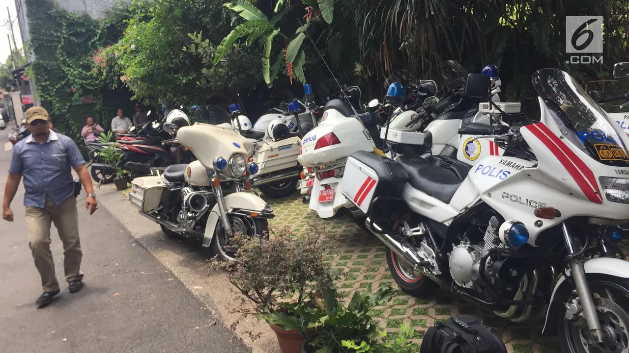 Ilustrasi Motor Gede Patroli Polisi