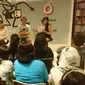 Eka Kurniawan saat peluncuran novel O.