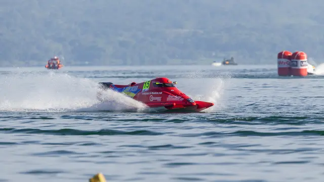 Ajang balap perahu motor F1Powerboat akan digelar di Danau Toba pada 2-3 Maret 2024. (Foto: InJourney)