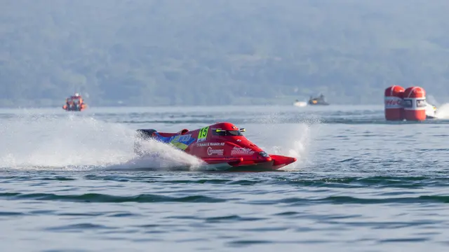 Ajang balap perahu motor F1Powerboat akan digelar di Danau Toba pada 2-3 Maret 2024. (Foto: InJourney)