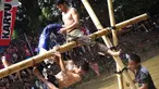 Kemeriahan peringatan Kemerdekaan RI ke-69 berlangsung di sejumlah wilayah, termasuk Kalimalang, Jakarta Timur (Liputan6.com/Faizal Fanani)