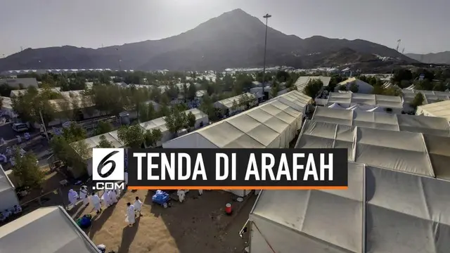Para jemaah haji Indonesia sudah berada di Arafah. Beginilah suasana jemaah haji di dalam tenda.