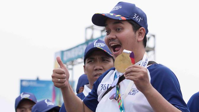 Indra Bekti Merinding Bawa Obor Asian Games 2018 - Celeb 