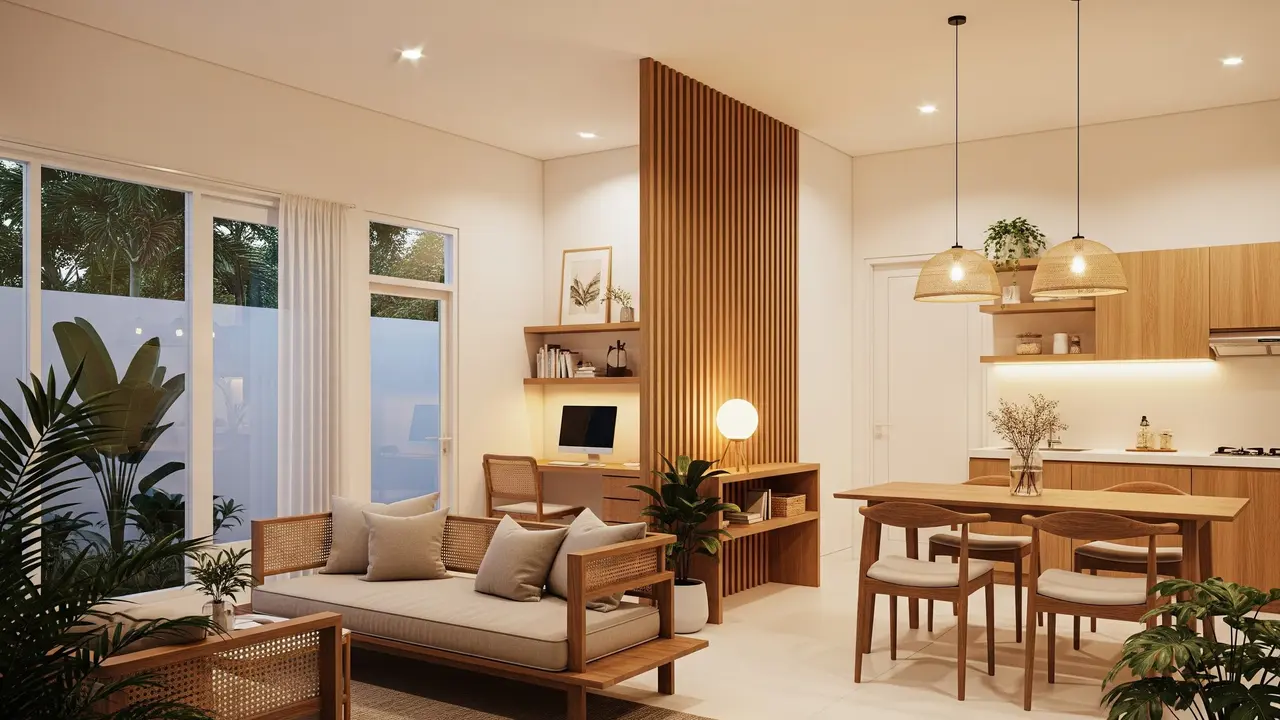 Desain Rumah 1 Lantai yang Cocok untuk WFH dan Healing Space