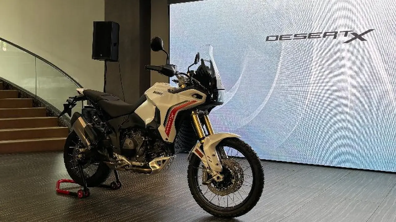 Ducati DesertX V2 Mengaspal di Indonesia, Harga Belum Terungkap (Arief A/Liputan6.com)