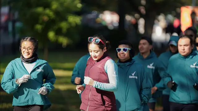6 potret Nagita Slavina Lari Pagi di New York, Persiapan Buat Marathon