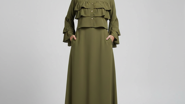 8 Model Gamis Ruffle Tren 2026: Tampil Anggun dengan Sentuhan Feminin ...