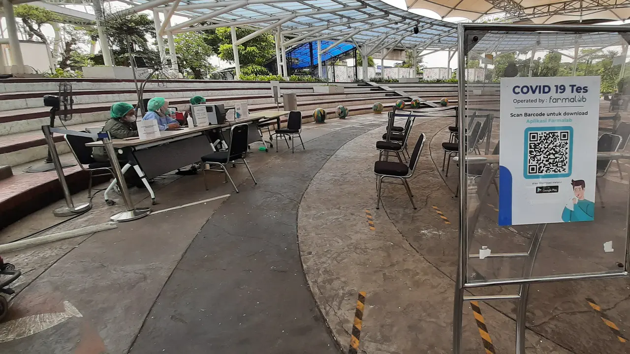 Gerai layanan tes antigen dan PCR di Bandara Soekarno Hatta (Soetta)
