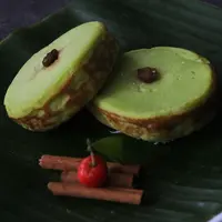 Ilustrasi kue lumpur pandan./Copyright shutterstock.com/g/Honey+Studio