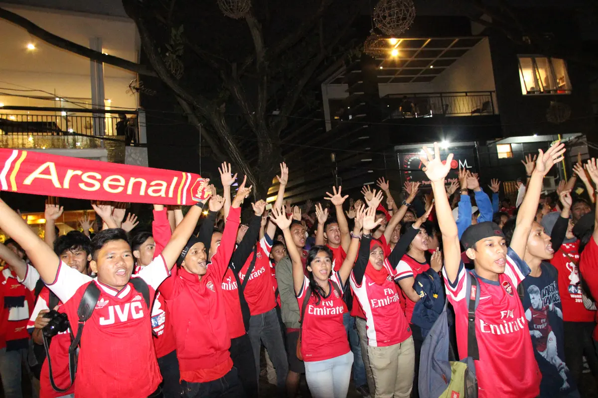 Suasana Nobar Arsenal Vs Hull City 