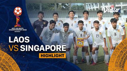 VIDEO: Highlights Piala AFF U-19 2022, Laos Kalahkan Singapura 3-1