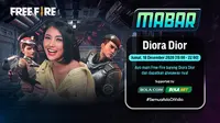 Main bareng Free Fire bersama Diora Dior, Jumat (18/12/2020) pukul 19.00 WIB dpat disaksikan melalui platform Vidio, laman Bola.com, dan Bola.net (Dok. Vidio)