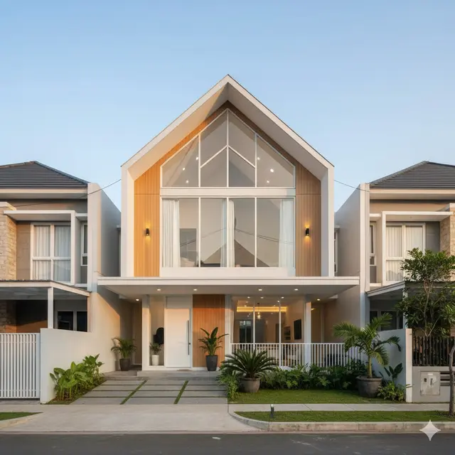 7 Model Rumah Minimalis Gunungan Depan, Desain Estetik Modern dan Kokoh Pikat Perhatian