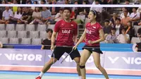 Ganda campuran Indonesia, Praveen Jordan/Debby Susanto, menjuarai Korea Terbuka Super Series 2017, setelah mengalahkan pasangan China, Wanh Yilyu/Huang Dongping, di SK Handball Stadium, Minggu (17/9/2017). (Humas PBSI)