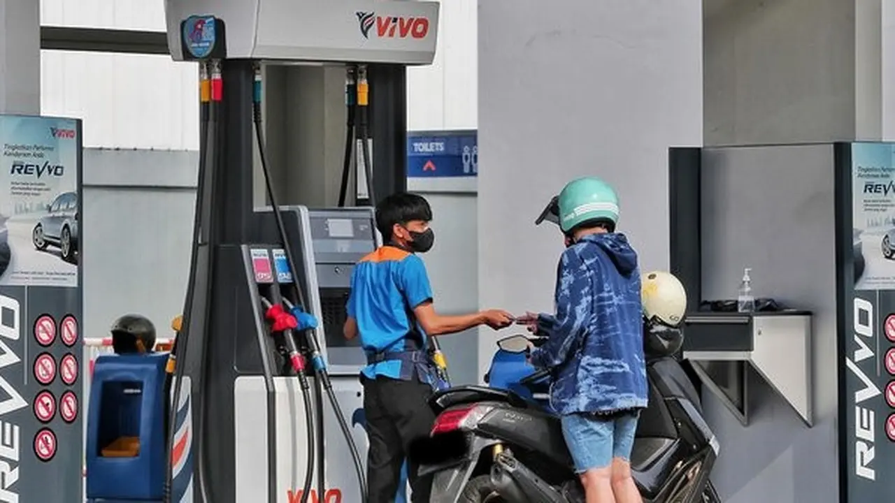 Potret terkini SPBU Vivo usai viral jual BBM cuma Rp8.900. ©Liputan6.com/Angga Yuniar