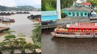 Perbedaan sungai Mahakam dulu dan sekarang. (Liputan6.com/ Abdul Jalil)