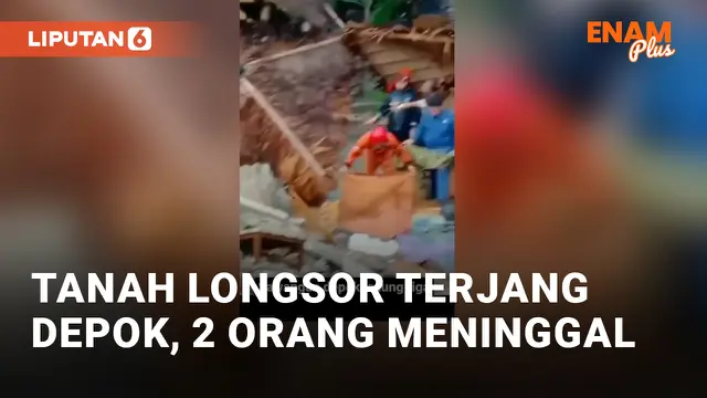 Longsor Terjang Rumah Makan di Depok