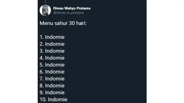5 Rekomendasi Menu Sahur Ala Netizen Ini Unik Menggelitik