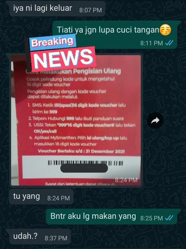 6 Chat Beli Paketan untuk Gebetan Ini Bikin Tepuk Jidat Sekaligus Buat Baper
