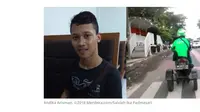 Asa Andika Arisman, Penyandang Disabilitas Gigih yang Jadi Driver Ojek Online