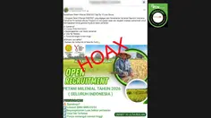 Cek Fakta: Tidak Benar Link Pendaftaran Petani Milenial 2026/2027 Gaji Rp 10 Juta
